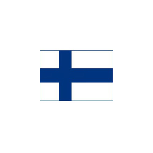 F80-0007.jpg BUDGET FINLAND FLAG 150X90CM – LIGHTWEIGHT POLYESTER WITH METAL EYELETS - Image 1