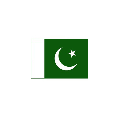 F80-0060.jpg BUDGET PAKISTAN FLAG 150X90CM – LIGHTWEIGHT POLYESTER WITH METAL EYELETS - Image 1