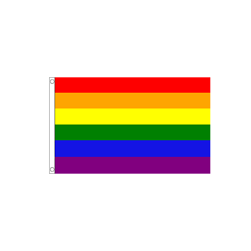 FLA051.jpg RAINBOW PRIDE FLAG 150X90CM – VIBRANT KNITTED POLYESTER - Image 1