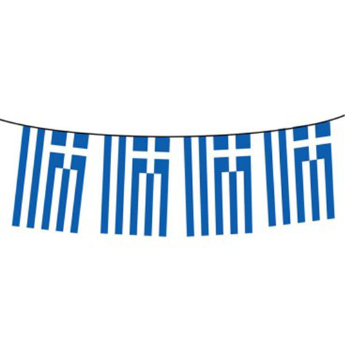 FLA734.jpg GREECE FLAG BUNTING 15X22CM (SET OF 10M) - Image 1