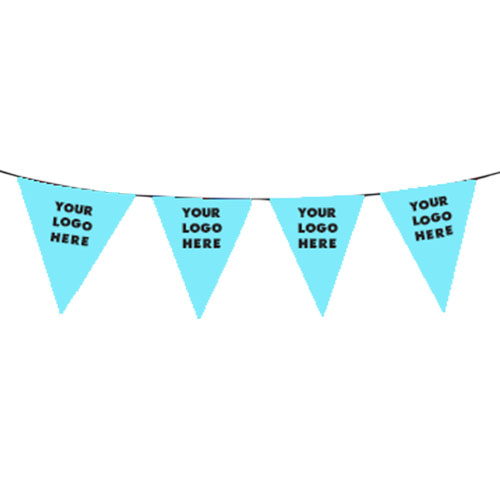 FLA737.jpg CUSTOM TRIANGLE BUNTING 20X30cm (PACK OF 9M) - Image 1