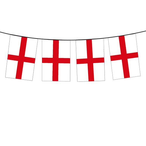 FLA755.jpg ENGLAND FLAG BUNTING 20X30CM (SET OF 10M) - Image 1