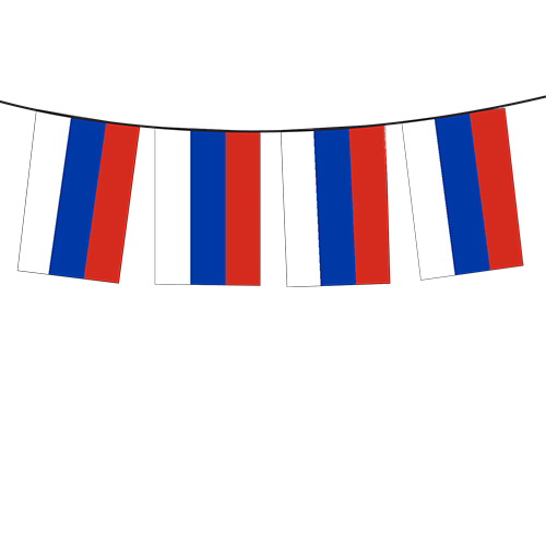 FLA759.jpg RUSSIA FLAG BUNTING 20X30CM (SET OF 10M) - Image 1