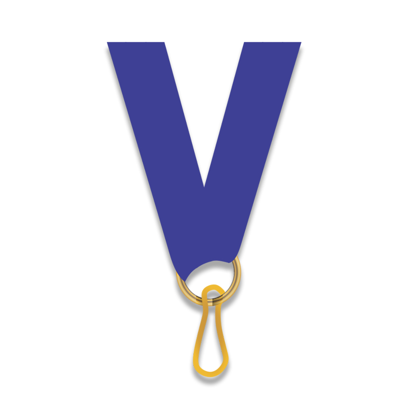 H8-618-13-1.jpg NECK RIBBON BLUE 1CM WITH CLIP - Image 1