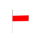 POLAND HAND FLAG 30X45CM – NATIONAL PRIDE FLAG