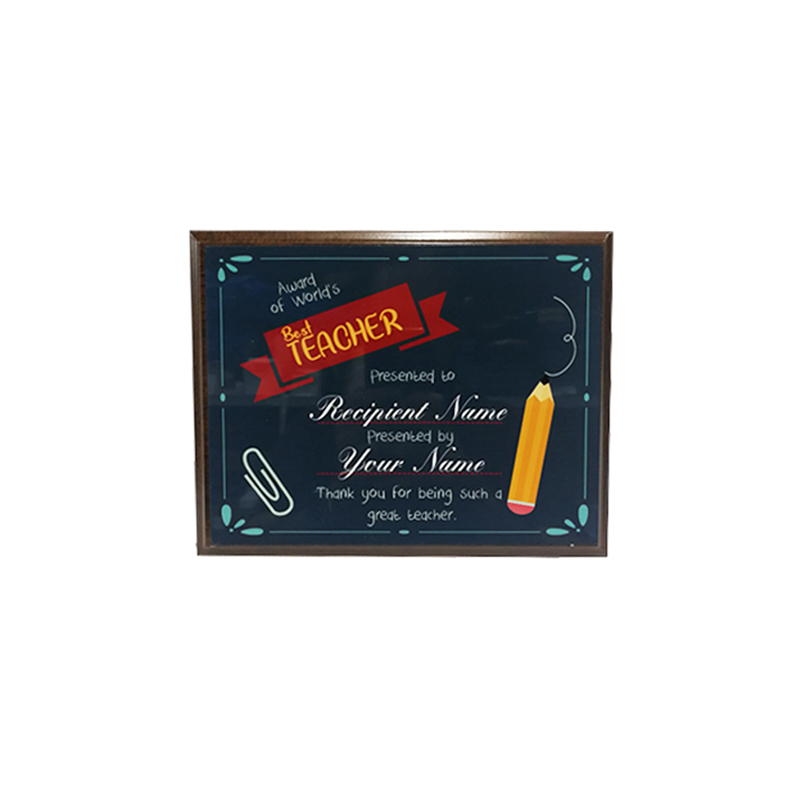 HT10088D.jpg BEST TEACHER DESIGN WOODEN PLAQUE 25.5CMX20CM - Image 1