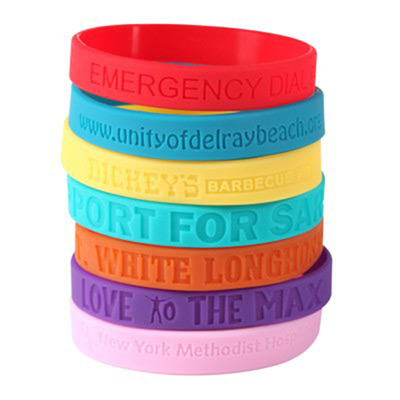 HT19019.jpg SILICONE DEBOSSED WRISTBANDS - Image 1