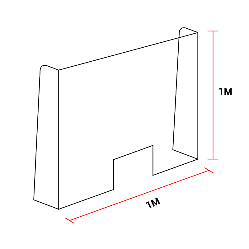 hyg021 PLEXIGLASS STAND 100CMX100CM - Image 1