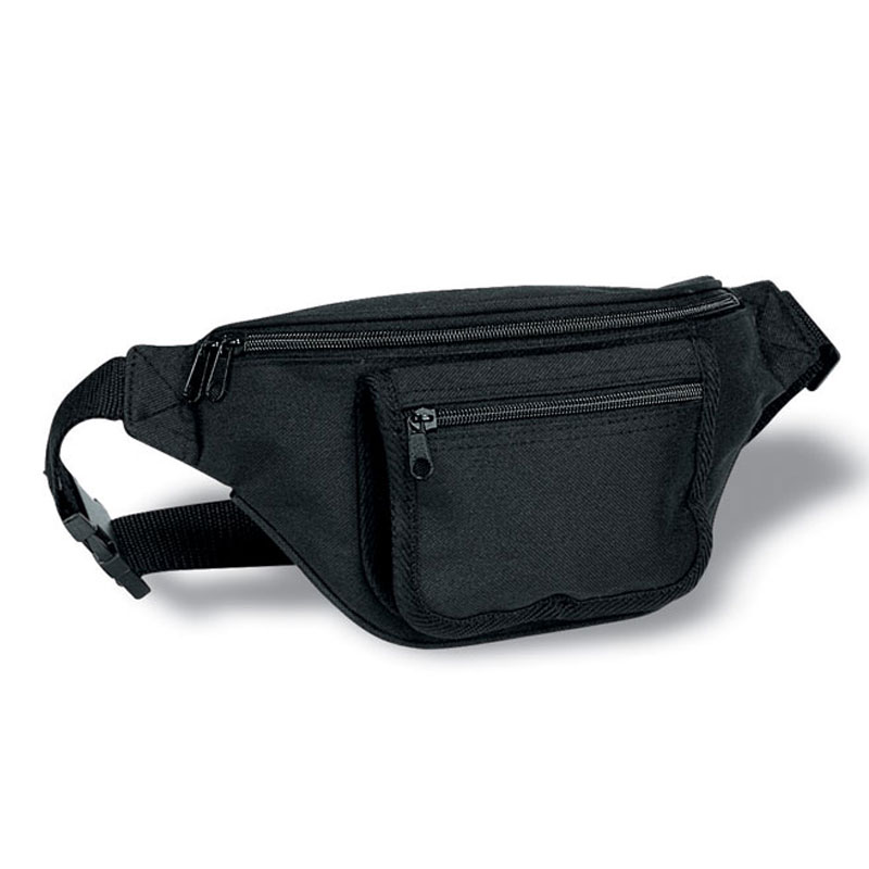 KC5810_1 ADJUSTABLE WAIST BAG WITH POCKET – 600D POLYESTER UTILITY BELT BAG - Image 1