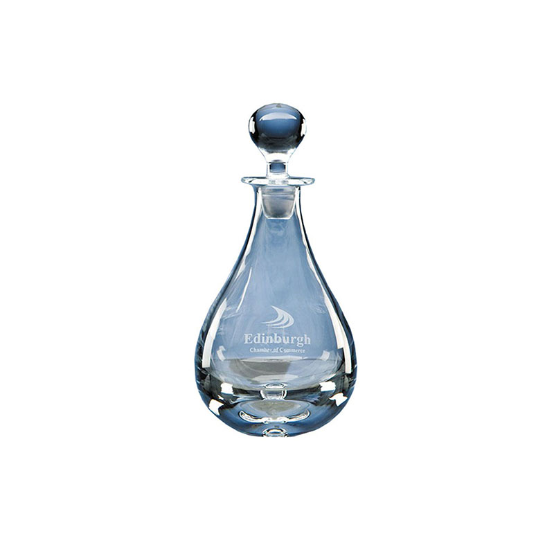 L305.jpg 0.75L HANDMADE TEARDROP WINE DECANTER – ELEGANT GLASS POURER - Image 1