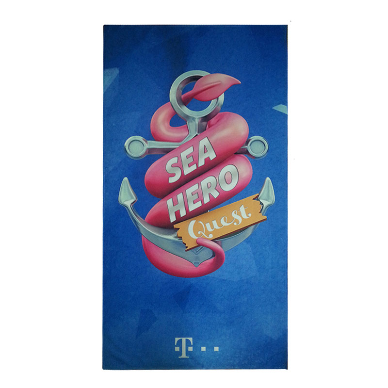 MEDC001B CUSTOM DESIGN SUBLIMATION BEACH TOWEL 50X100CM - Image 1