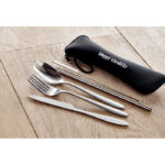 RE-USABLE CUTLERY SET IN POUCH - Image 2