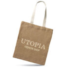 ECO-FRIENDLY JUTE SHOPPING BAG WITH COTTON HANDLES – REUSABLE & SUSTAINABLE TOTE - Image 2