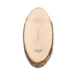 OVAL BOARD WITH BARK MANUFACTURED FROM ALDER WOOD