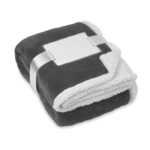 FLEECE BLANKET WITH REVERSIBLE POLYESTER SHERPA LINING - Image 4