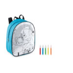 TURQUOISE BACKPACK WITH 5 MARKERS