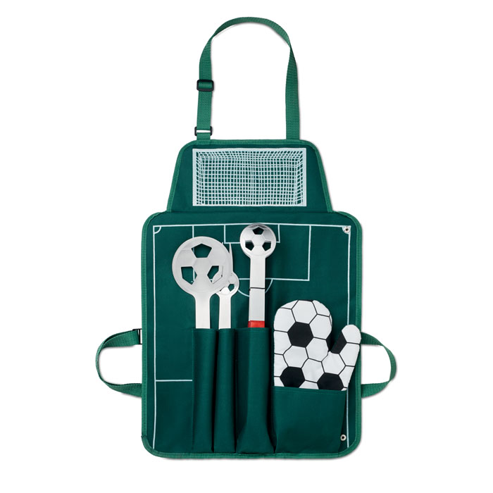 MO9223_1.jpg BARBEQUE APRON AND TOOLS IN FOOTBALL CONCEPT - Image 1