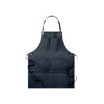 APRON IN WAXED CANVAS WITH LEATHER DETAILS - Image 2