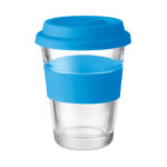 GLASS TUMBLER WITH SILICONE LID AND GRIP - Image 2