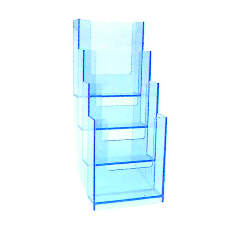 N69.jpg 4 COMPARTMENT 1/3 A4 ACRYLIC STAND - Image 1