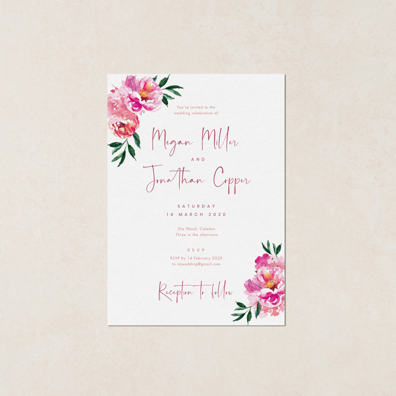 PRNT219A-50.jpg INVITATION A5 (PACK OF 50) - Image 1