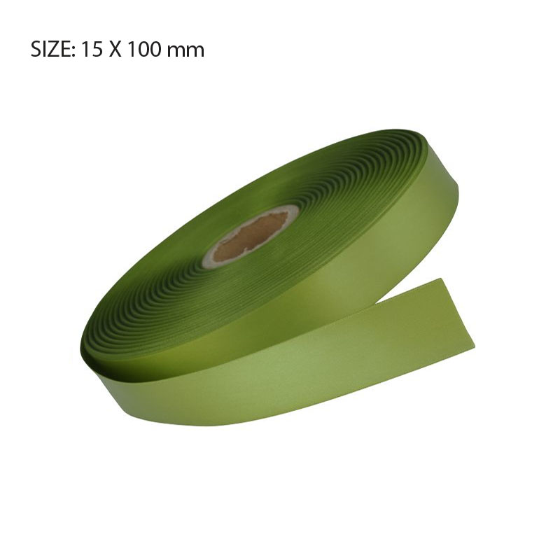 RSSAPPL15100.jpg APPLE ELAN SINGLE FACED SATIN 15MMX100M - Image 1