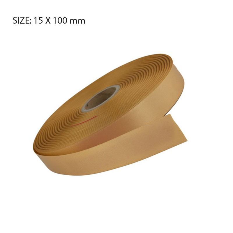 RSSBRON15100.jpg BRONZE ELAN SINGLE FACED SATIN 15MMX100M - Image 1