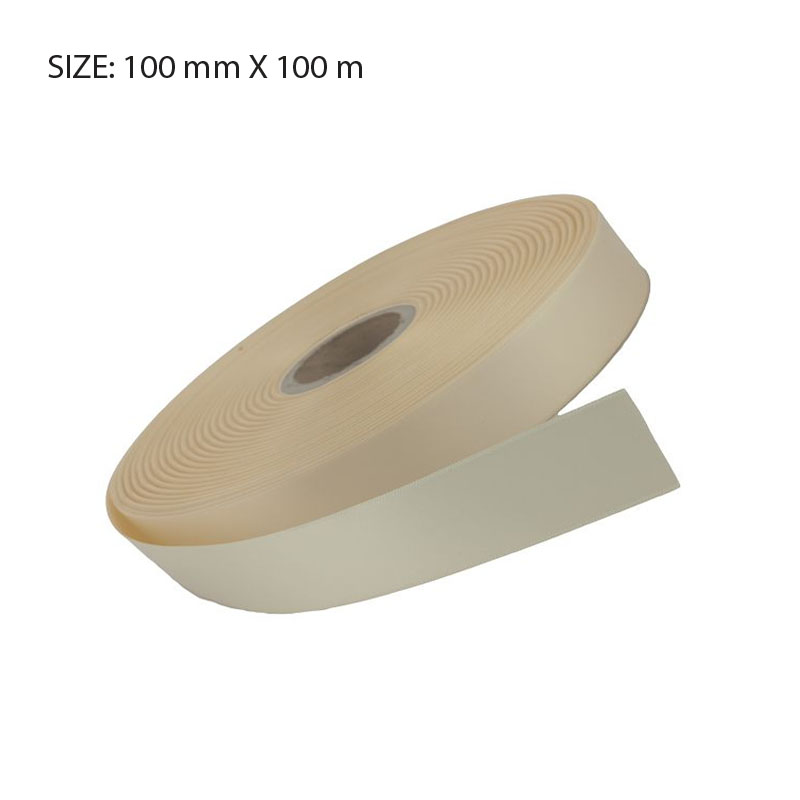 RSSCREA96100.jpg CREAM ELAN SINGLE FACE SATIN 10MMX100M - Image 1