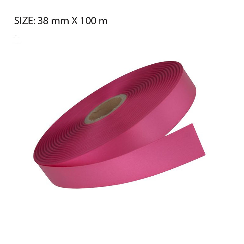 RSSFUCH38100.jpg FUCHSIA ELAN SINGLE FACE SATIN 38MMX100M - Image 1