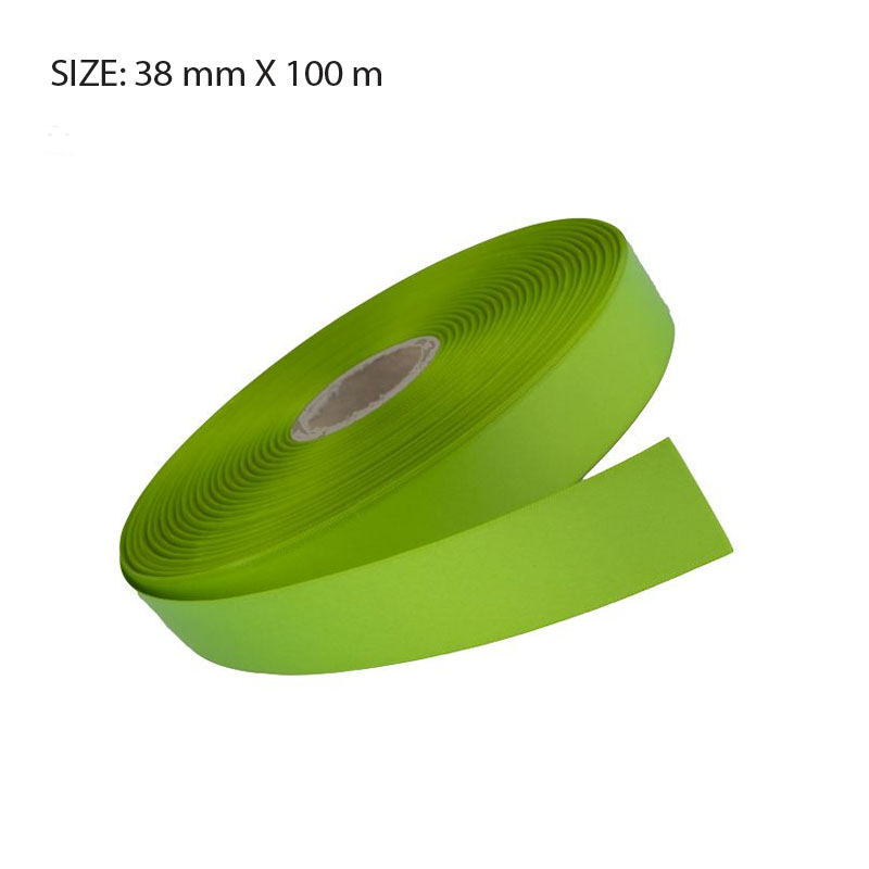 RSSKIWI38100.jpg KIWI ELAN SINGLE FACE SATIN 38MMX100M - Image 1