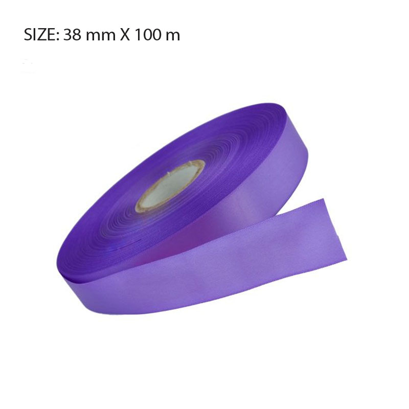 RSSORCH38100.jpg ORCHID ELAN SINGLE FACED SATIN 38MMX100M - Image 1