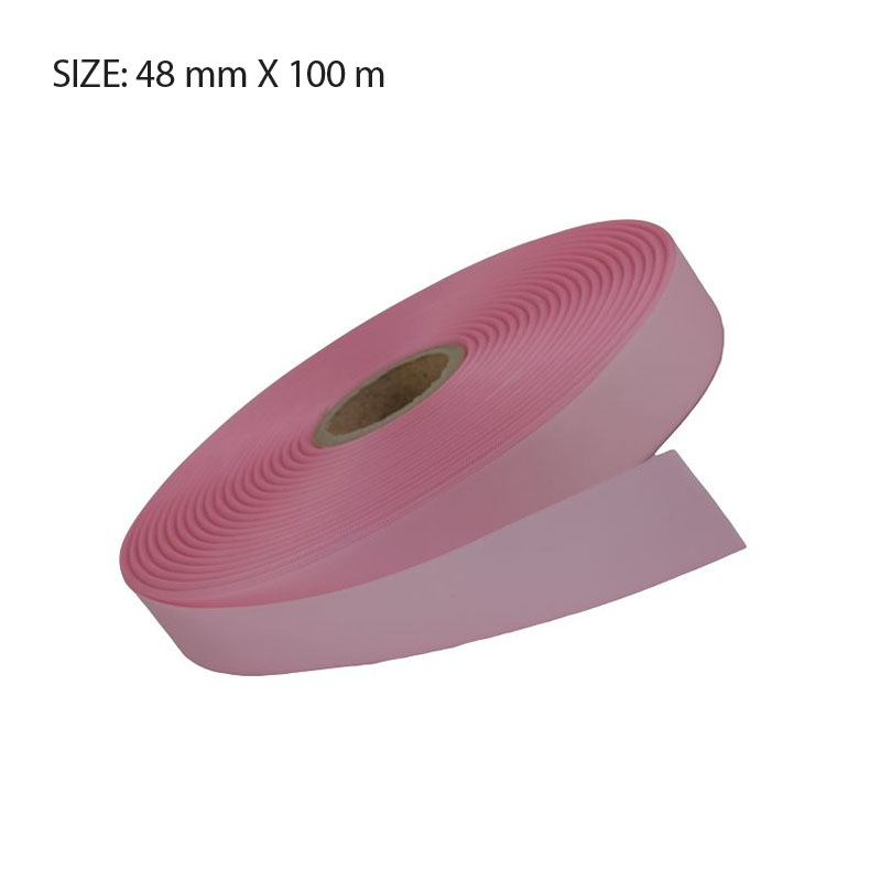 RSSPINK48100.jpg BABYPINK ELAN SINGLE FACE SATIN 48MMX100M - Image 1