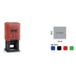 TRODAT DATE & TEXT STAMP 3.2X3.2CM