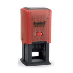 TRODAT DATE & TEXT STAMP 3.2X3.2CM - Image 2