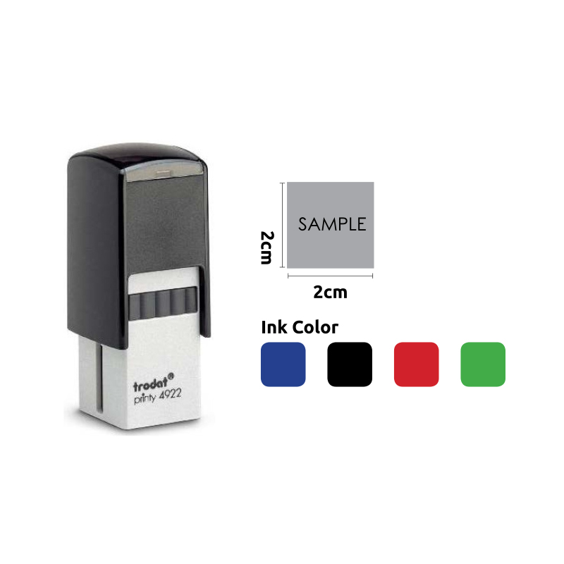 T-4922 TRODAT SQUARE STAMP 2X2CM - Image 1
