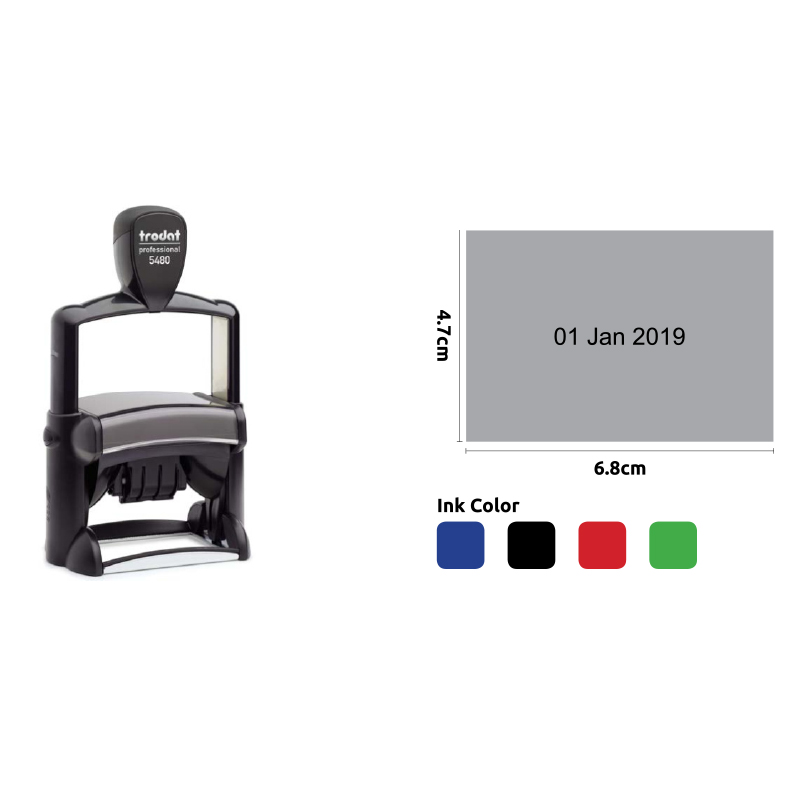 T-5480 TRODAT PROFESSIONAL DATE STAMP 8.5X5.5CM - Image 1