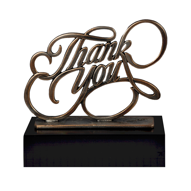 TRL733C.jpg ACHIEVEMENT AWARD "THANK YOU" 20.5CM - Image 1