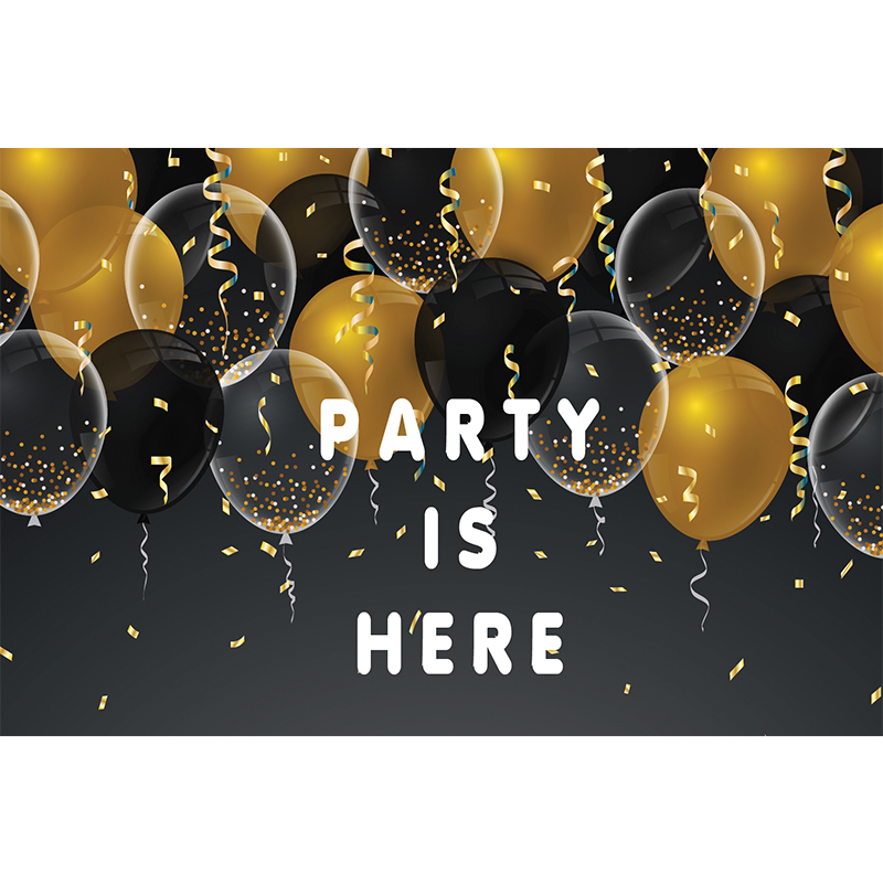 WBG045.jpg “PARTY IS HERE” BANNER 1.5*1CM - Image 1