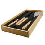 BBQ TOOLS SET IN WOODEN CASE