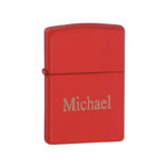 ZIPPO LIGHTER IN RED MATTE - Image 2