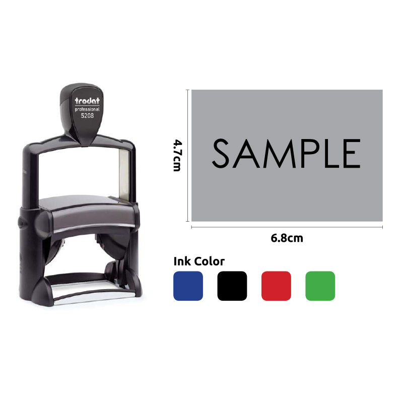 t-5208 TRODAT PROFESSIONAL STAMP 6.8X4.7CM - Image 1