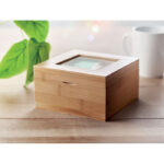 BAMBOO TEA BOX WITH TRANSPARENT GLASS - Image 4