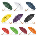 UMBRELLA WITH WOODEN HANDLE (AUTOMATIC OPENING) - Image 23