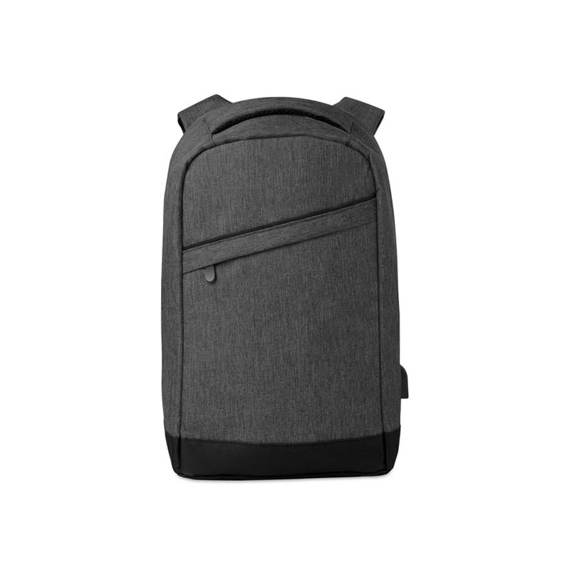 MO9294_1 POLYESTER BACKPACK WITH USB CHARGINNG CABLE - Image 1