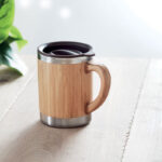 STAINLESS STEEL TUMBLER WITH BAMBOO CASE - Image 3