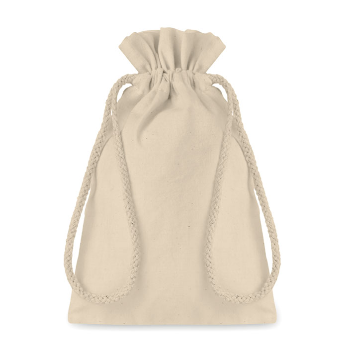 MO9728-13_1 SMALL GIFT COTTON DRAW CORD BAG - Image 1