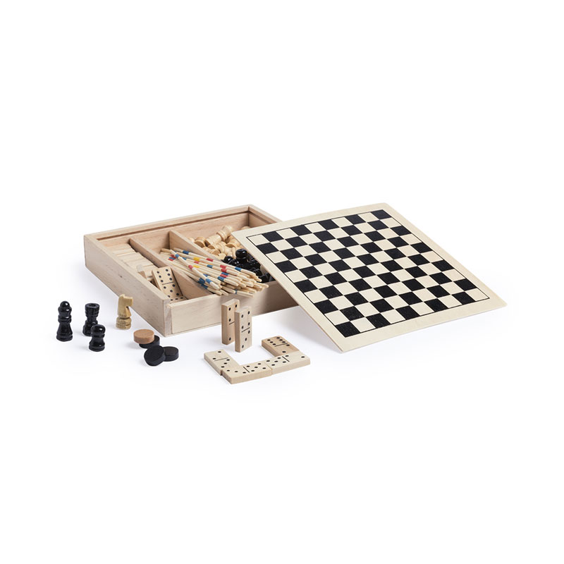 6113_1 WOODEN SET OF GAMES XIGRAL - Image 1