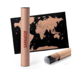 WORLD MAP IN NATURE LINE