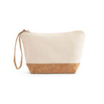 COSMETIC BAG WITH CORK DETAILS