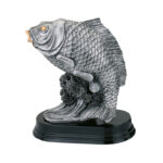 FISH SILVER TROPHY AWARD 37CM